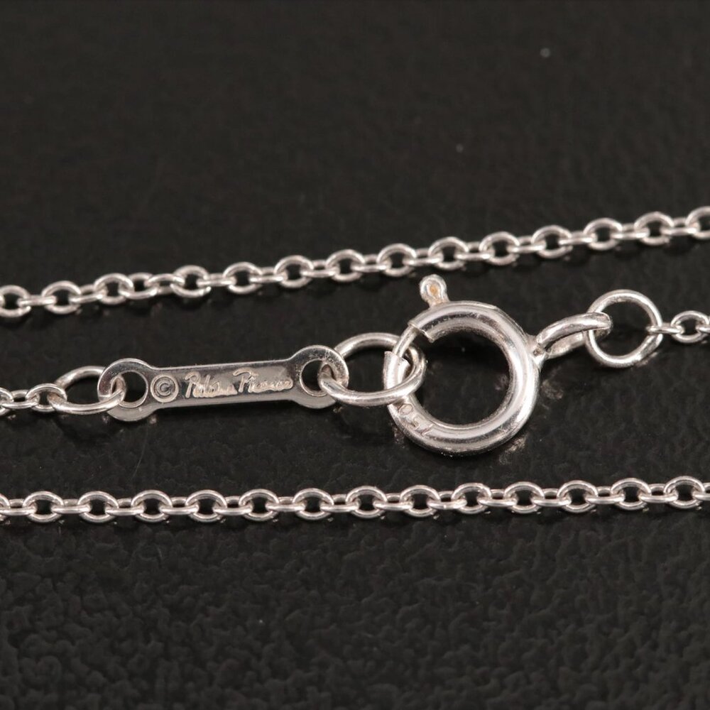Tiffany & Co. 18K White Gold Diamond XO Pendant Necklace - Picture 9 of 10